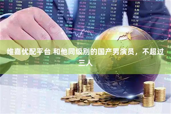 维嘉优配平台 和他同级别的国产男演员，不超过三人